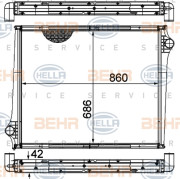 8MK 376 724-611 HELLA chladič motora 8MK 376 724-611 HELLA