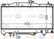 8MK 376 724-641 HELLA chladič motora 8MK 376 724-641 HELLA