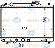 8MK 376 724-701 HELLA chladič motora 8MK 376 724-701 HELLA