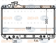 8MK 376 724-721 HELLA chladič motora 8MK 376 724-721 HELLA