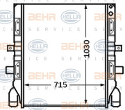 8MK 376 726-661 HELLA chladič motora 8MK 376 726-661 HELLA