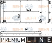 8MK 376 727-661 HELLA chladič motora 8MK 376 727-661 HELLA