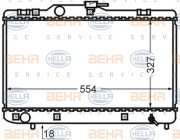 8MK 376 727-701 HELLA chladič motora 8MK 376 727-701 HELLA