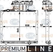 8MK 376 728-661 HELLA chladič motora 8MK 376 728-661 HELLA