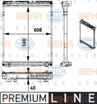 8MK 376 728-671 HELLA chladič motora 8MK 376 728-671 HELLA