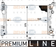 8MK 376 728-791 HELLA chladič motora 8MK 376 728-791 HELLA