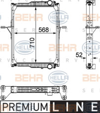 8MK 376 733-751 HELLA chladič motora 8MK 376 733-751 HELLA