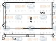 8MK 376 735-001 HELLA chladič motora 8MK 376 735-001 HELLA