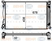 8MK 376 735-011 HELLA chladič motora 8MK 376 735-011 HELLA