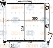 8MK 376 735-031 HELLA chladič motora 8MK 376 735-031 HELLA