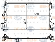 8MK 376 735-061 HELLA chladič motora 8MK 376 735-061 HELLA