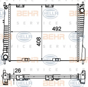 8MK 376 735-141 HELLA chladič motora 8MK 376 735-141 HELLA