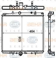 8MK 376 735-311 HELLA chladič motora 8MK 376 735-311 HELLA