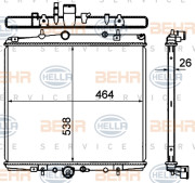 8MK 376 735-321 HELLA chladič motora 8MK 376 735-321 HELLA