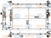 8MK 376 735-391 HELLA chladič motora 8MK 376 735-391 HELLA