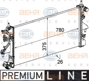 8MK 376 745-091 HELLA chladič motora 8MK 376 745-091 HELLA