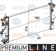 8MK 376 745-101 HELLA chladič motora 8MK 376 745-101 HELLA