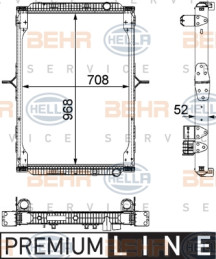 8MK 376 745-161 HELLA chladič motora 8MK 376 745-161 HELLA