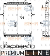 8MK 376 745-171 HELLA chladič motora 8MK 376 745-171 HELLA