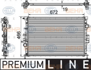 8MK 376 745-601 HELLA chladič motora 8MK 376 745-601 HELLA