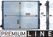 8MK 376 745-741 HELLA chladič motora 8MK 376 745-741 HELLA