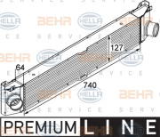 8ML 376 746-021 HELLA chladič plniaceho vzduchu 8ML 376 746-021 HELLA