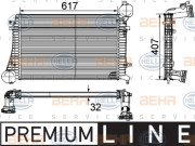 8ML 376 746-071 HELLA chladič plniaceho vzduchu 8ML 376 746-071 HELLA