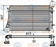 8ML 376 746-131 HELLA chladič plniaceho vzduchu 8ML 376 746-131 HELLA