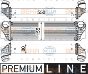 8ML 376 746-401 HELLA chladič plniaceho vzduchu 8ML 376 746-401 HELLA