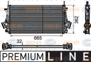 8ML 376 746-481 HELLA chladič plniaceho vzduchu 8ML 376 746-481 HELLA