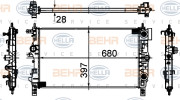 8MK 376 749-861 HELLA chladič motora 8MK 376 749-861 HELLA