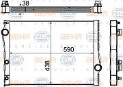 8MK 376 753-001 HELLA chladič motora 8MK 376 753-001 HELLA