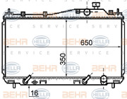 8MK 376 753-631 HELLA chladič motora 8MK 376 753-631 HELLA