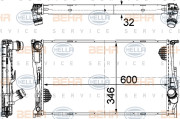 8MK 376 754-014 HELLA chladič motora 8MK 376 754-014 HELLA