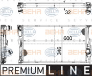 8MK 376 754-021 HELLA chladič motora 8MK 376 754-021 HELLA