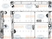 8MK 376 754-044 HELLA chladič motora 8MK 376 754-044 HELLA