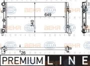 8MK 376 754-281 Chladič, chlazení motoru BEHR HELLA SERVICE *** PREMIUM LINE *** HELLA