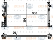 8MK 376 754-331 HELLA chladič motora 8MK 376 754-331 HELLA