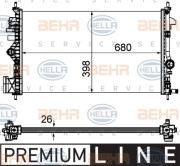 8MK 376 754-351 HELLA chladič motora 8MK 376 754-351 HELLA