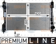 8MK 376 754-451 HELLA chladič motora 8MK 376 754-451 HELLA