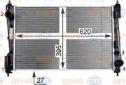 8MK 376 754-454 HELLA chladič motora 8MK 376 754-454 HELLA