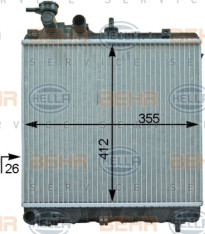 8MK 376 754-501 HELLA chladič motora 8MK 376 754-501 HELLA