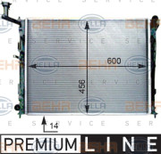 8MK 376 754-521 HELLA chladič motora 8MK 376 754-521 HELLA