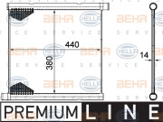 8MK 376 754-601 HELLA chladič motora 8MK 376 754-601 HELLA