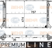 8MK 376 754-741 HELLA chladič motora 8MK 376 754-741 HELLA