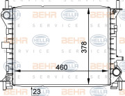 8MK 376 754-771 HELLA chladič motora 8MK 376 754-771 HELLA