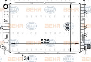 8MK 376 755-311 HELLA chladič motora 8MK 376 755-311 HELLA