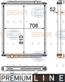 8MK 376 755-441 HELLA chladič motora 8MK 376 755-441 HELLA