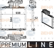 8MK 376 756-011 HELLA chladič motora 8MK 376 756-011 HELLA