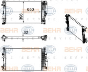 8MK 376 756-134 HELLA chladič motora 8MK 376 756-134 HELLA